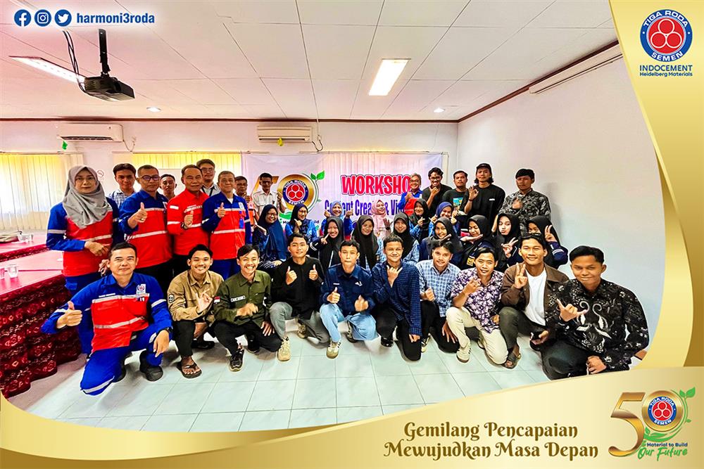Indocement Kompleks Tarjun menyelenggarakan Workshop Content Creator dan Videography